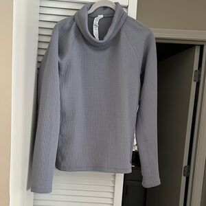 lululemon athletica Light Gray Cowl Neck Top